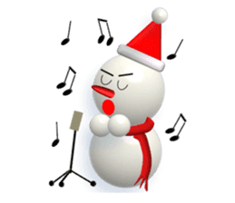 And adventure everyday snowman Santa sticker #2432201