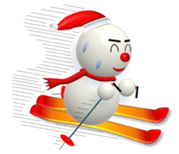 And adventure everyday snowman Santa sticker #2432202