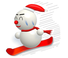 And adventure everyday snowman Santa sticker #2432203