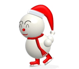 And adventure everyday snowman Santa sticker #2432206