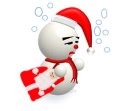 And adventure everyday snowman Santa sticker #2432209