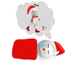 And adventure everyday snowman Santa sticker #2432210