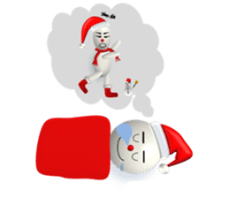 And adventure everyday snowman Santa sticker #2432210