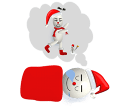 And adventure everyday snowman Santa sticker #2432210