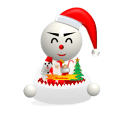 And adventure everyday snowman Santa sticker #2432213