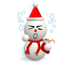 And adventure everyday snowman Santa sticker #2432214