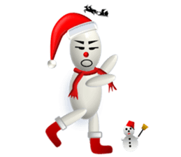 And adventure everyday snowman Santa sticker #2432215