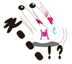 Snow rabbit ~Over notes~ sticker #2432701