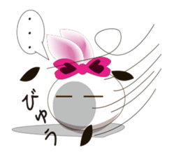 Snow rabbit ~Over notes~ sticker #2432719