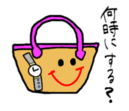 Bag of a lot to talk sticker #2433023