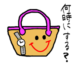 Bag of a lot to talk sticker #2433023