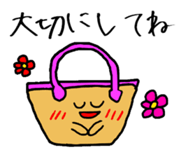 Bag of a lot to talk sticker #2433028