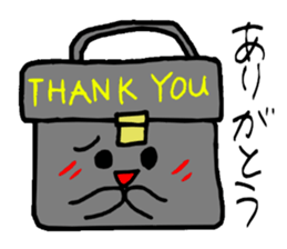 Bag of a lot to talk sticker #2433032