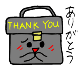 Bag of a lot to talk sticker #2433032