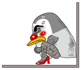The chick of an emperor penguin sticker #2433317