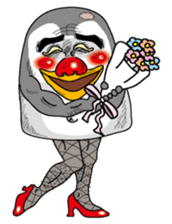 The chick of an emperor penguin sticker #2433319