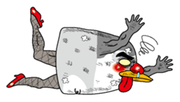 The chick of an emperor penguin sticker #2433321