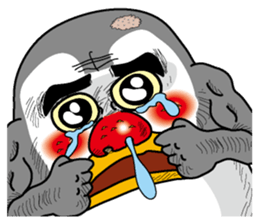 The chick of an emperor penguin sticker #2433331