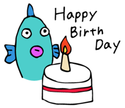 Silly fish and friends sticker #2433437