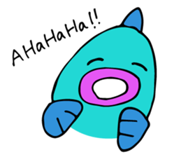 Silly fish and friends sticker #2433455