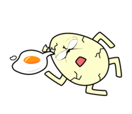Egg man sticker sticker #2433753