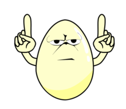 Egg man sticker sticker #2433762