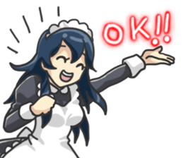 I am lovely maid. sticker #2433905