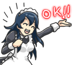 I am lovely maid. sticker #2433905