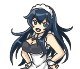 I am lovely maid. sticker #2433928