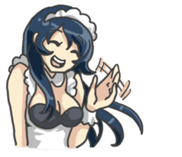 I am lovely maid. sticker #2433929