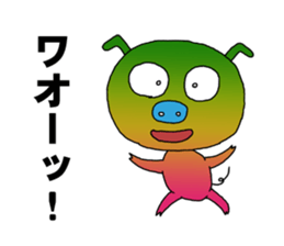 Stickers of all sorts of pigs sticker #2434175