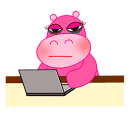 Lady Hippopo sticker #2434489