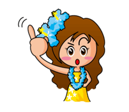 Hula Girl sticker #2435187