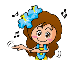 Hula Girl sticker #2435193