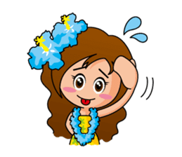 Hula Girl sticker #2435206