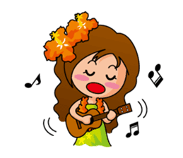 Hula Girl sticker #2435212