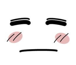 I express it with a face sticker #2437660