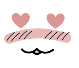 I express it with a face sticker #2437662