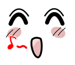 I express it with a face sticker #2437664