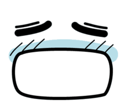 I express it with a face sticker #2437670