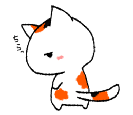 calico cat sticker sticker #2439181