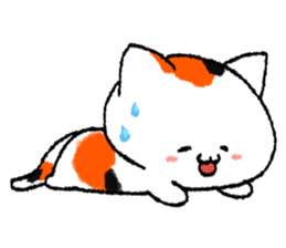 calico cat sticker sticker #2439185