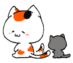 calico cat sticker sticker #2439202