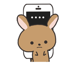 Carrying and rabbit sticker #2439659