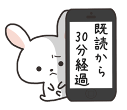 Carrying and rabbit sticker #2439665