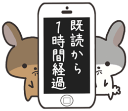 Carrying and rabbit sticker #2439666