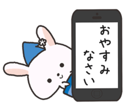 Carrying and rabbit sticker #2439669