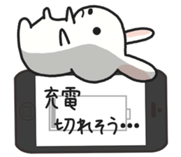 Carrying and rabbit sticker #2439673