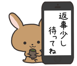 Carrying and rabbit sticker #2439682