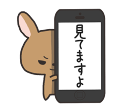 Carrying and rabbit sticker #2439688